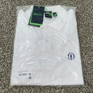 NWT Boss British Open Limited Edition Regular Fit Stretch White Polo